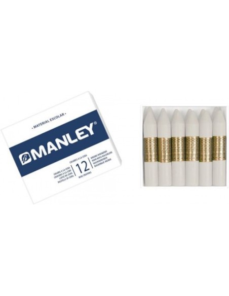 C 12 CERAS MANLEY UNICOLOR Nº1 BLANCO